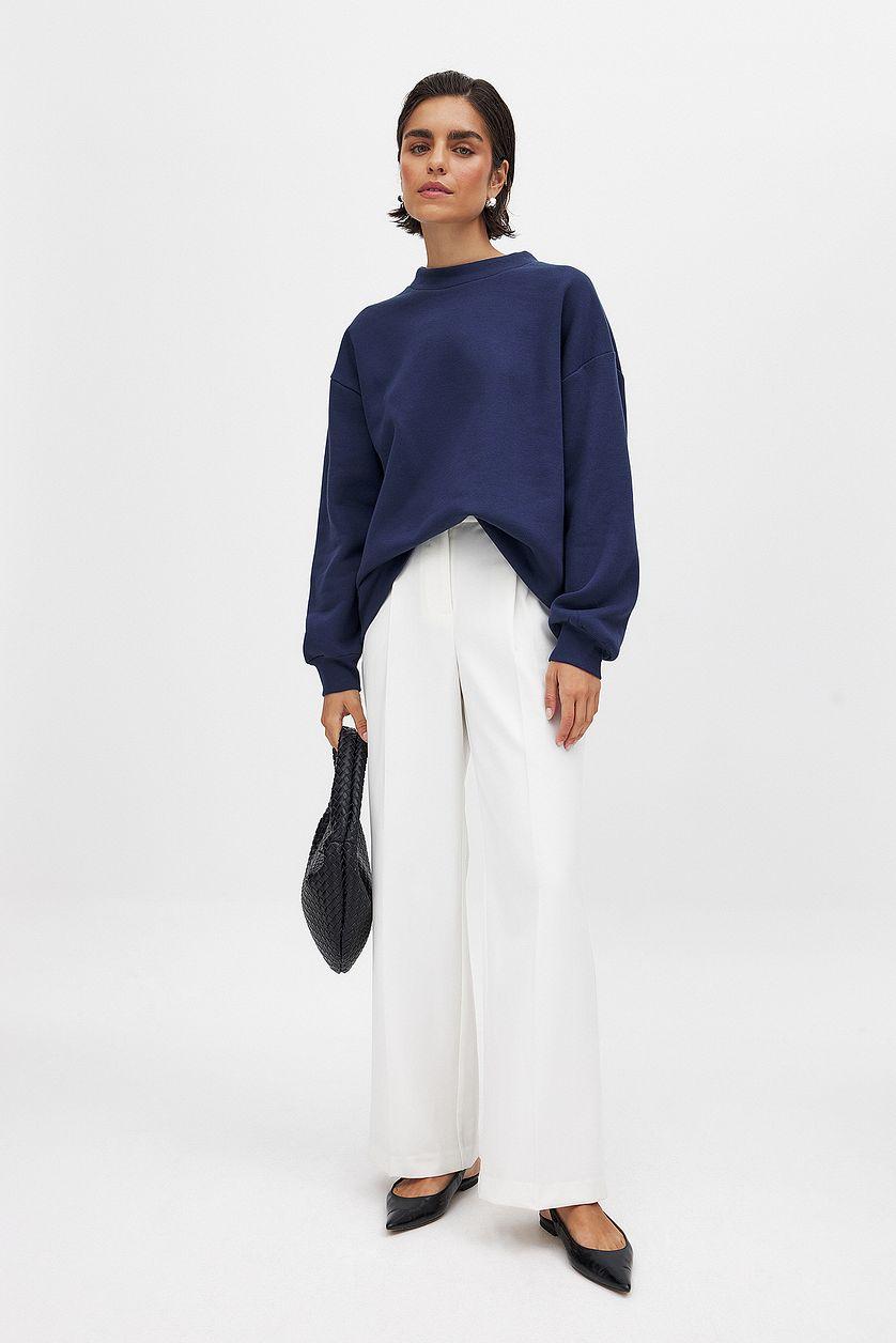 High Neck Detail Sweatshirt Product Image