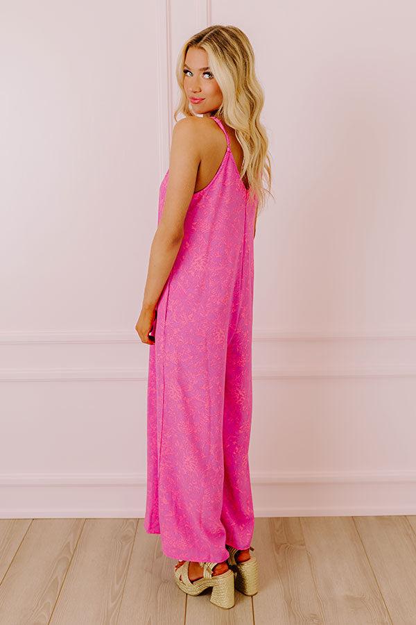 Casually Chic Floral Jumpsuit in Violet Product Image