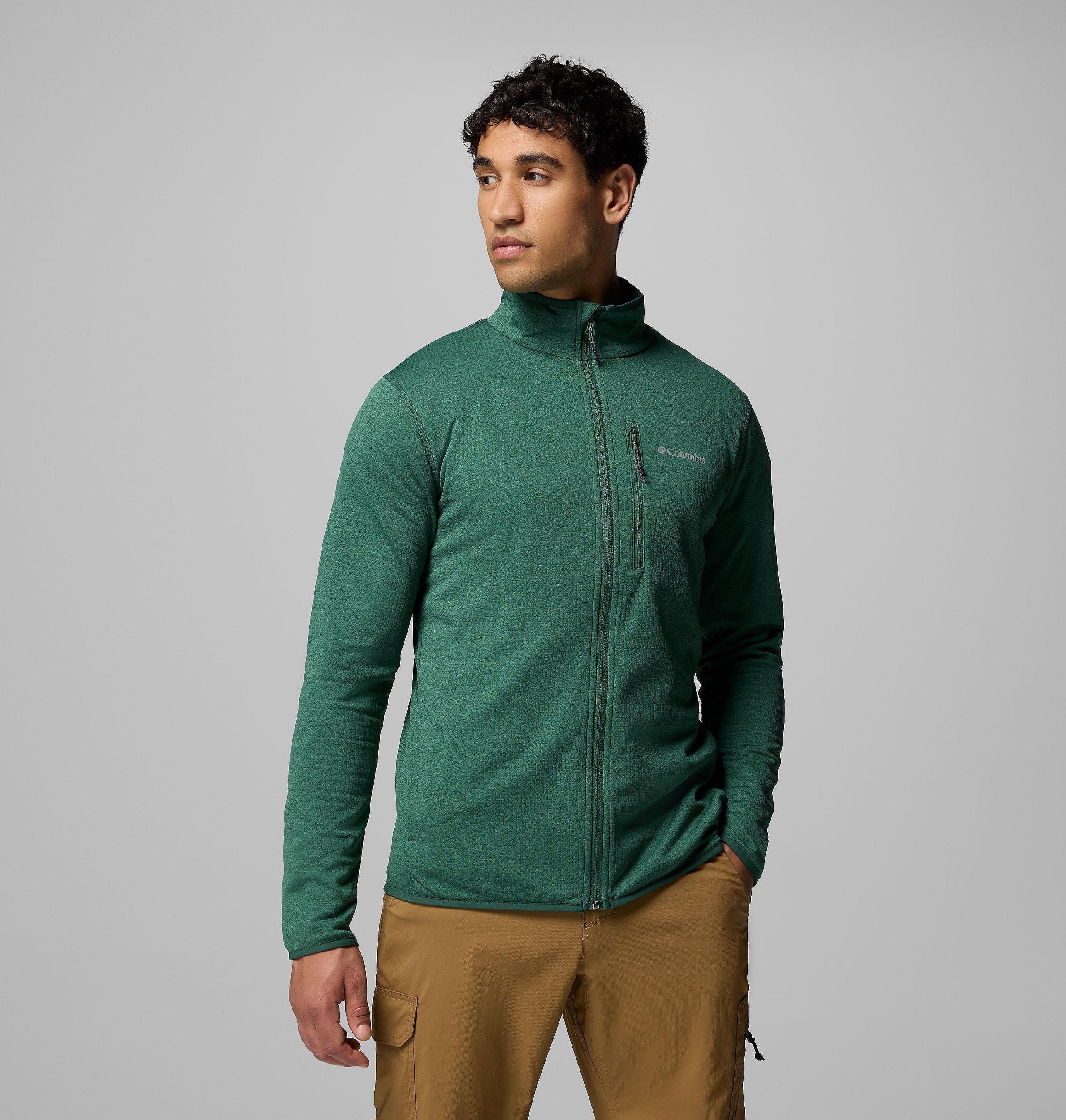Columbia Mens Essential Hike Grid Fleece Full Zip Jacket- Product Image