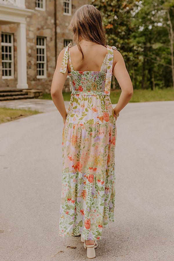 Sweet Moments Floral Tiered Maxi Dress Product Image