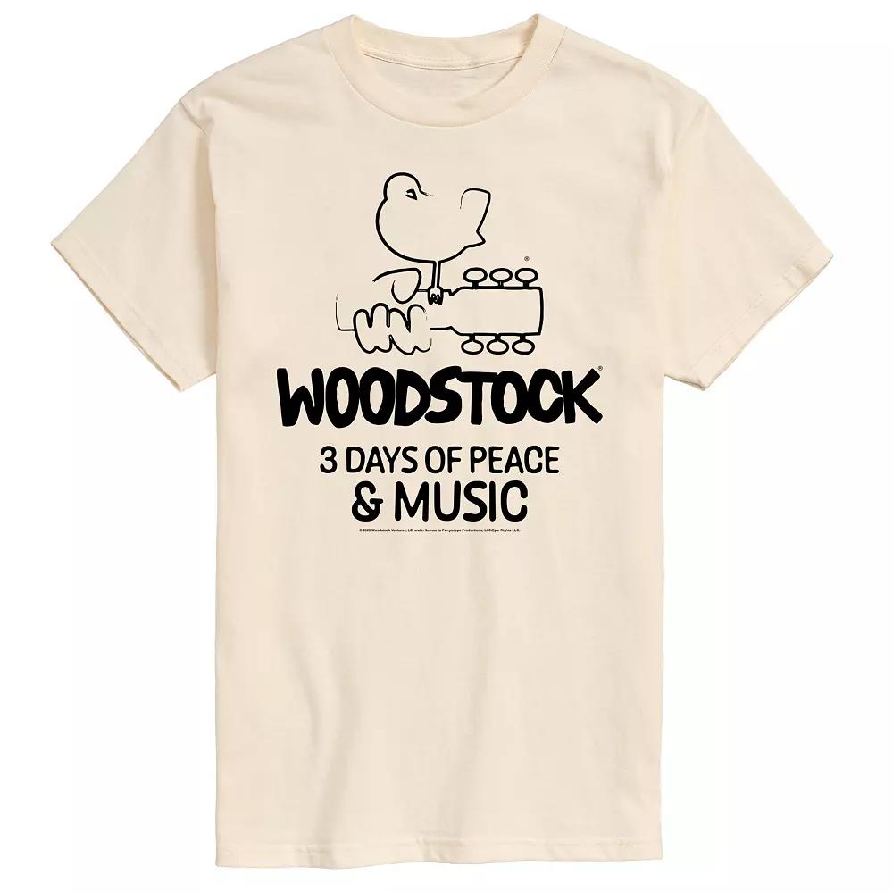 Men's Woodstock 3 Days Of Peace And Music Graphic Tee,  Product Image
