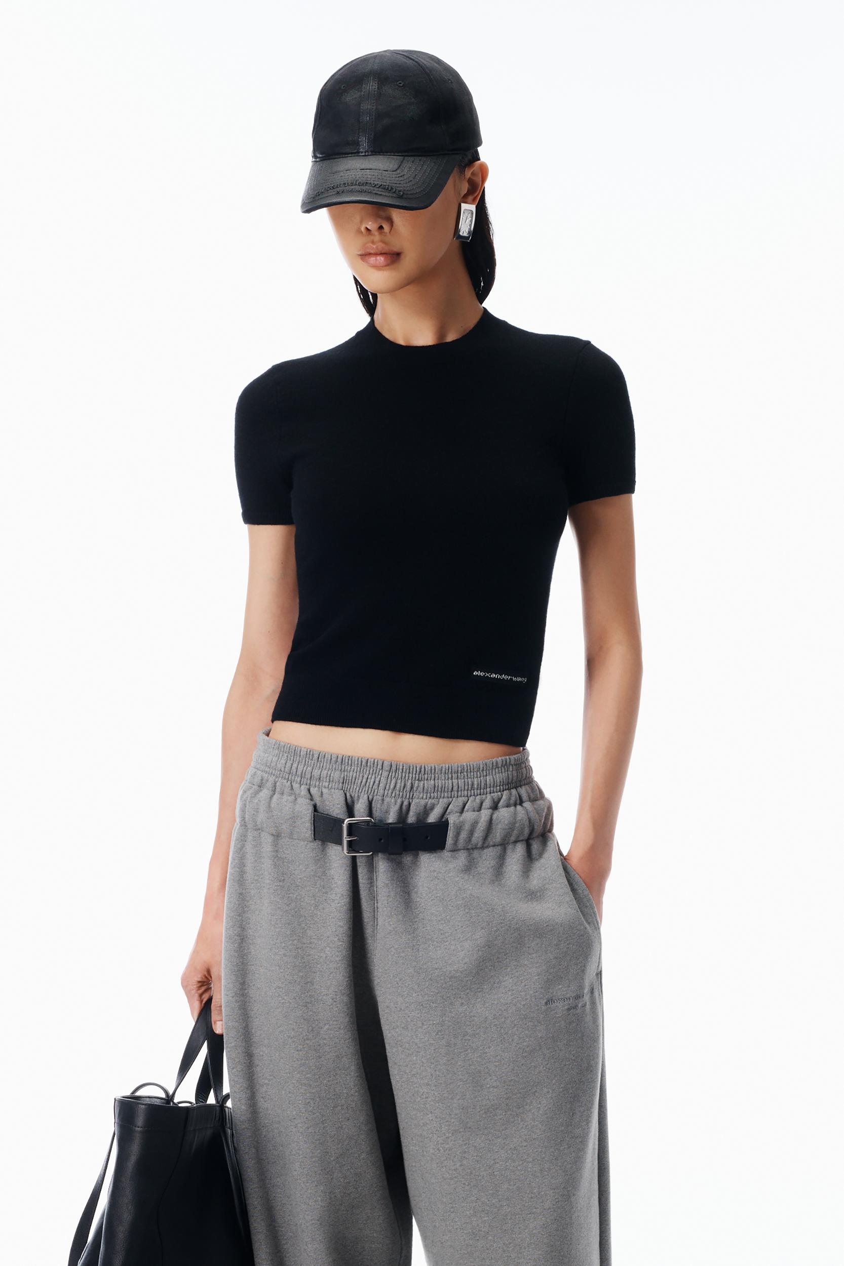 Short Sleeve Wool Tee  Product Image