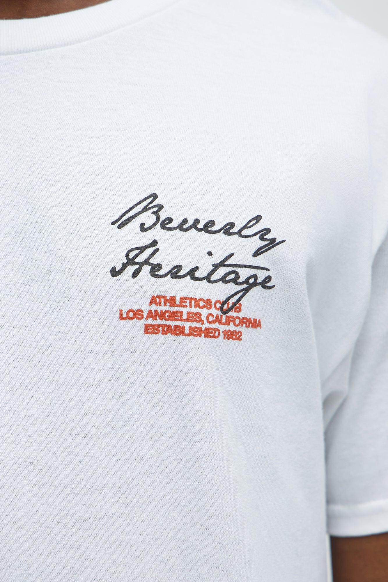 Beverly Heritage Short Sleeve Tee - White Product Image