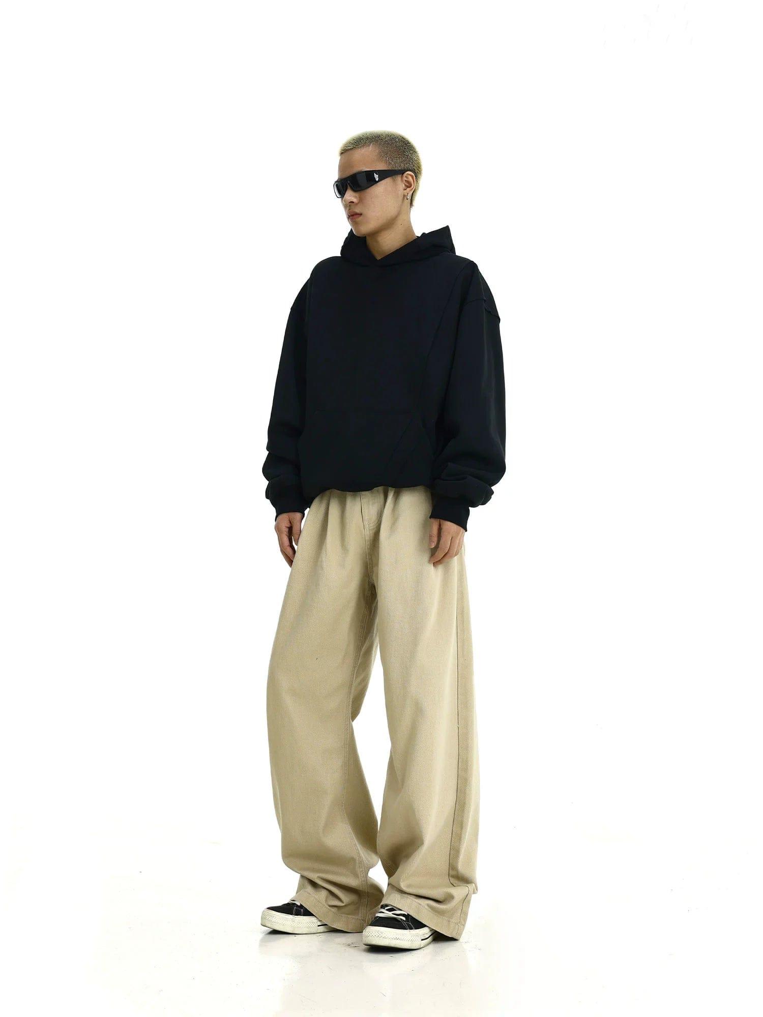 RT No. 12263 CASUAL WIDE STRAIGHT PANTS Product Image