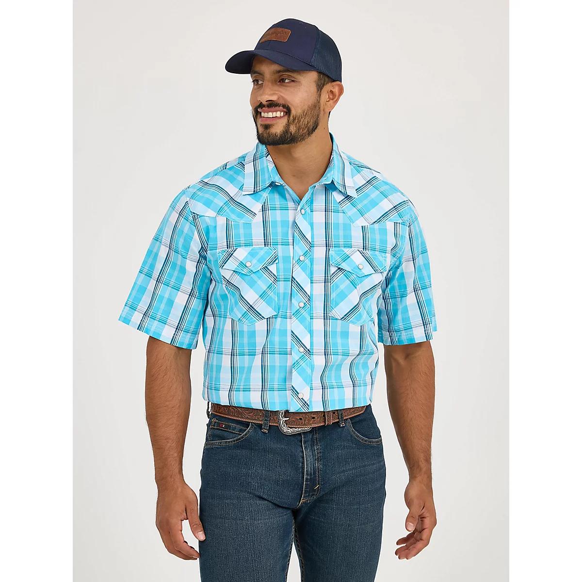 Men's 20X® Competition Advanced Comfort Short Sleeve Western Snap Shirt | Men's SHIRTS | Wrangler® Product Image