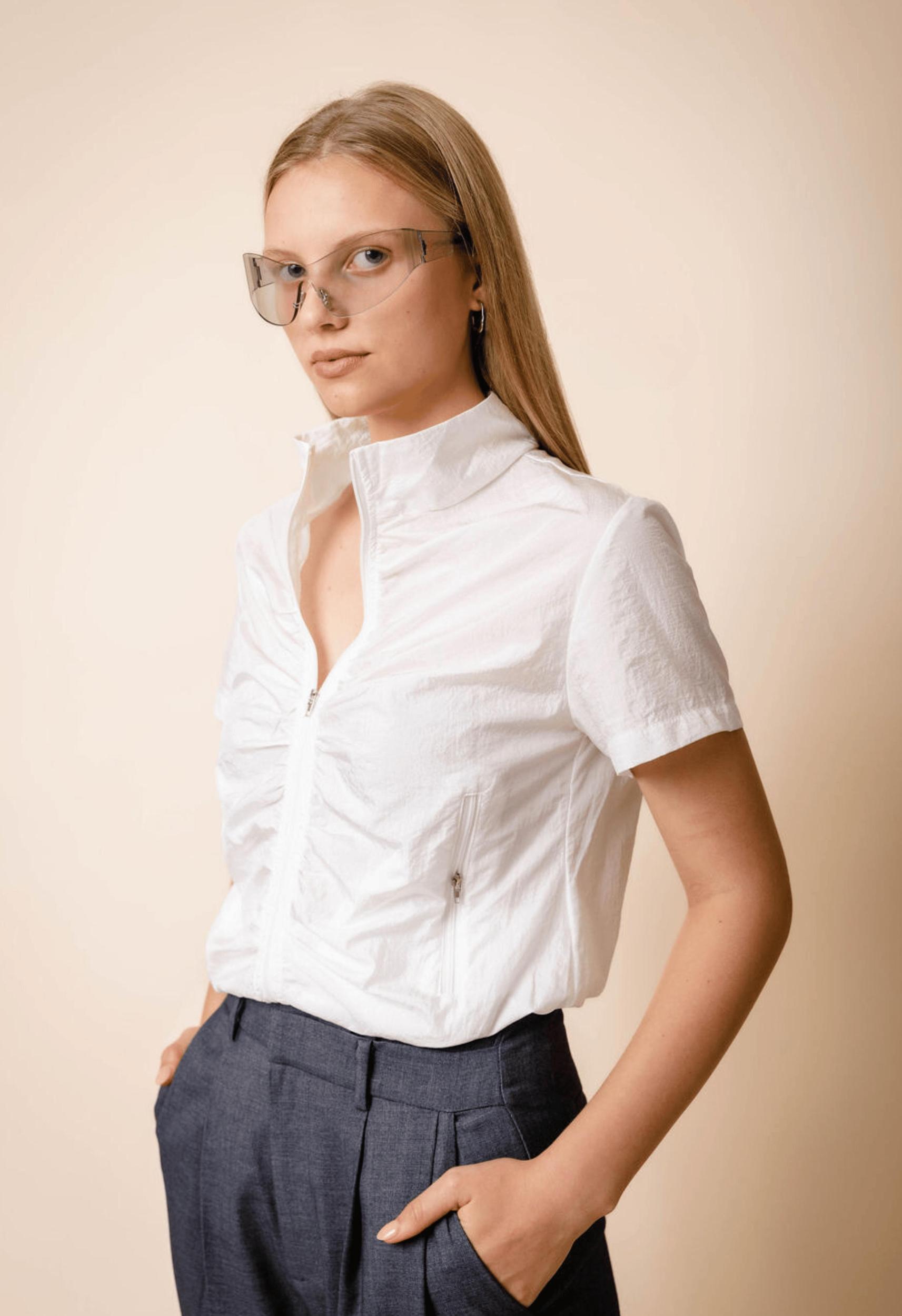 Criss Cross Dress Pant in Charcoal Product Image