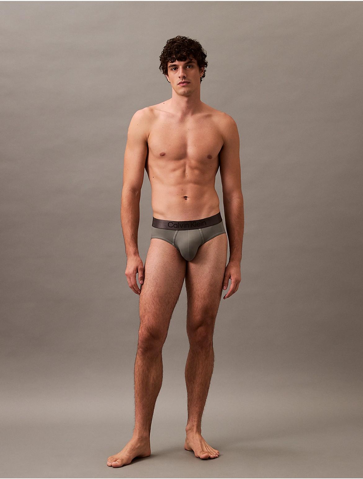 Calvin Klein Mens Brushed Microfiber Stretch Hip Brief - Grey Product Image