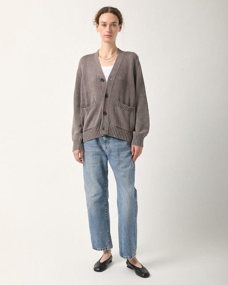 Acid Wash Cardigan - Black Product Image