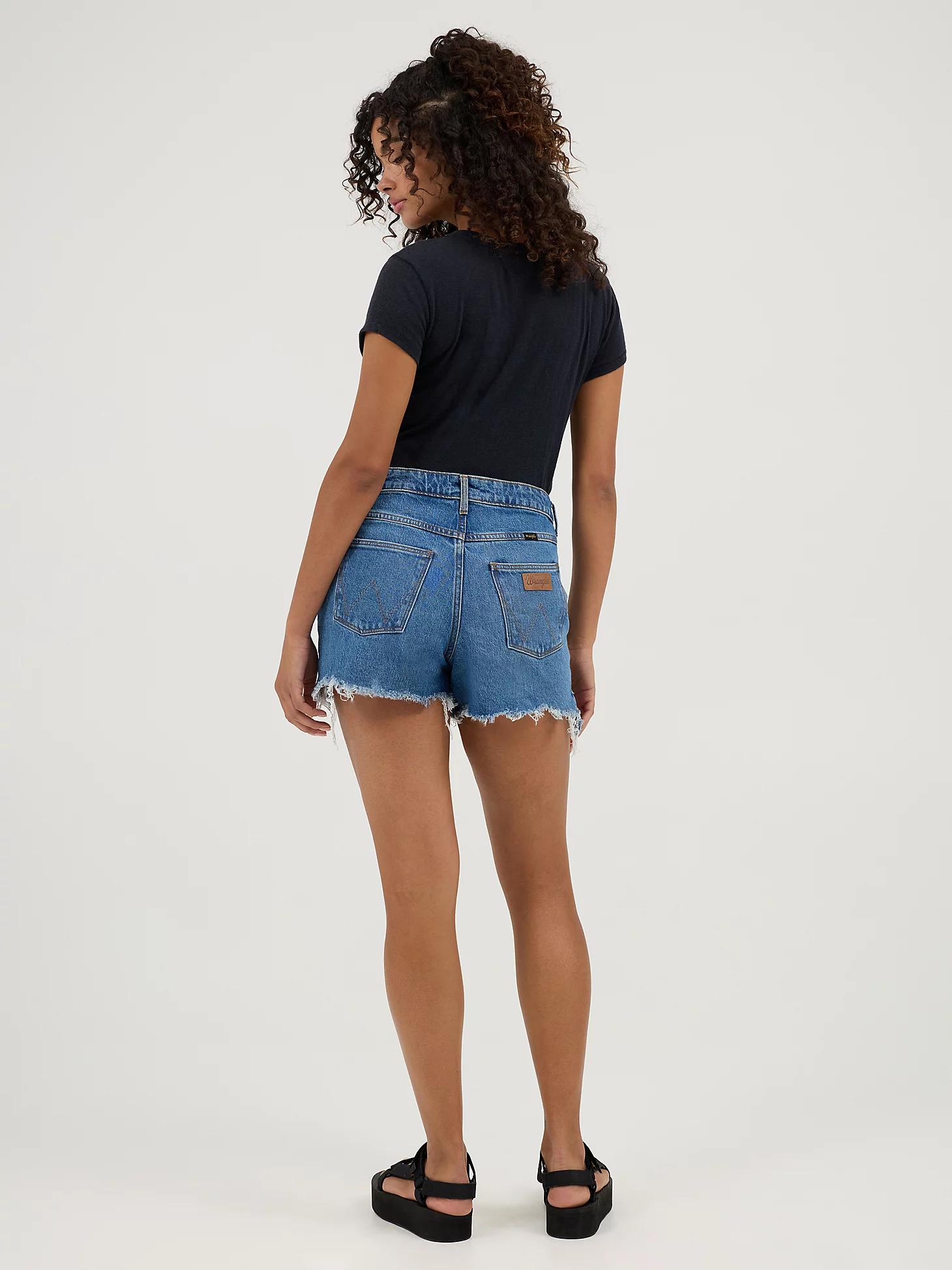 Women's Mid Rise Denim Short | Women's SHORTS & SKIRTS | Wrangler® Product Image