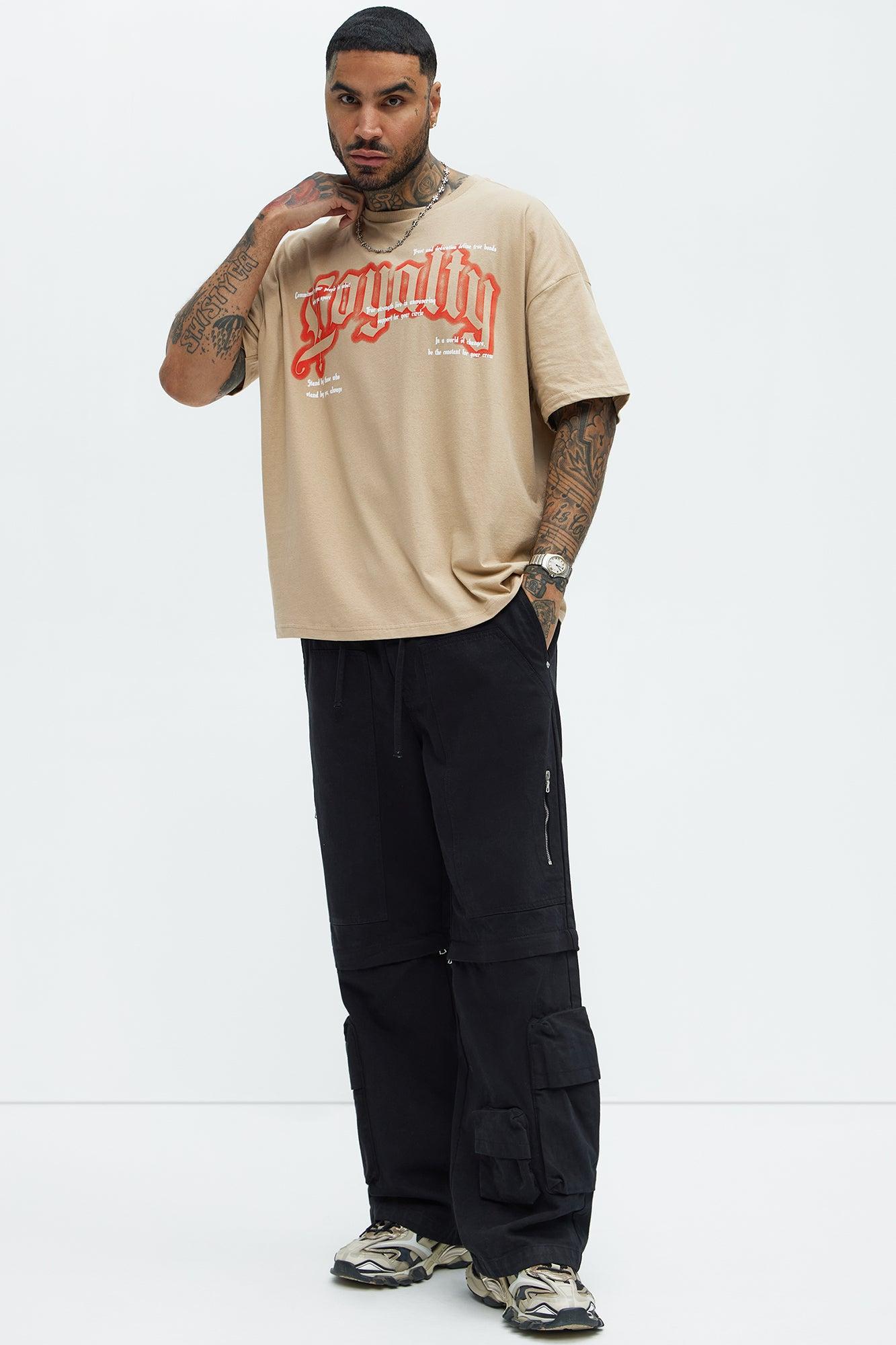 Royal Loyalty Oversized Short Sleeve Tee - Sand Product Image