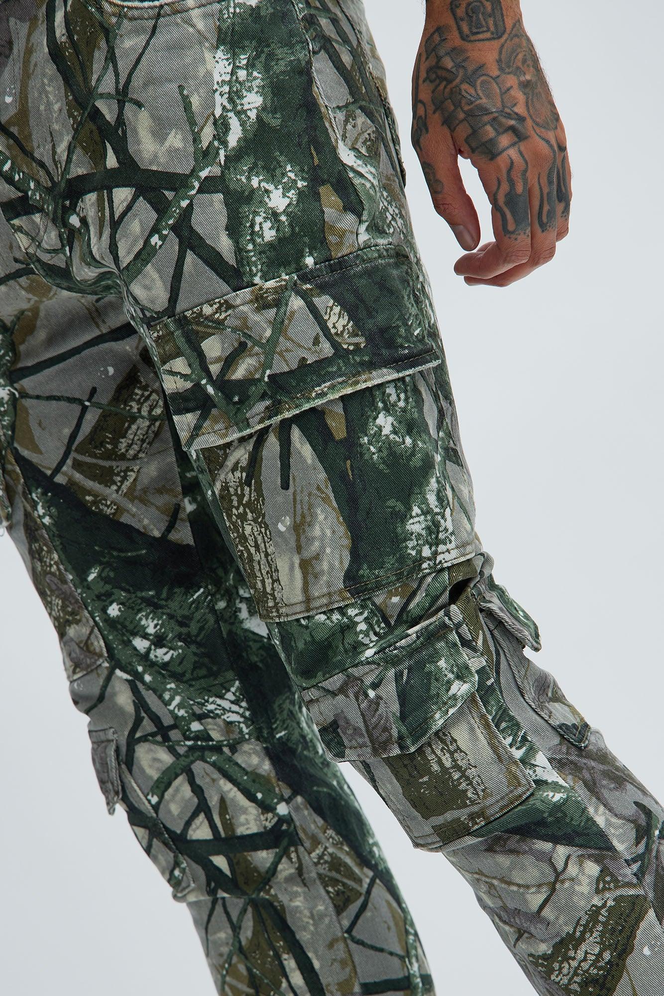 Convertible Stacked Skinny Flare Jeans - Taupe/combo Product Image