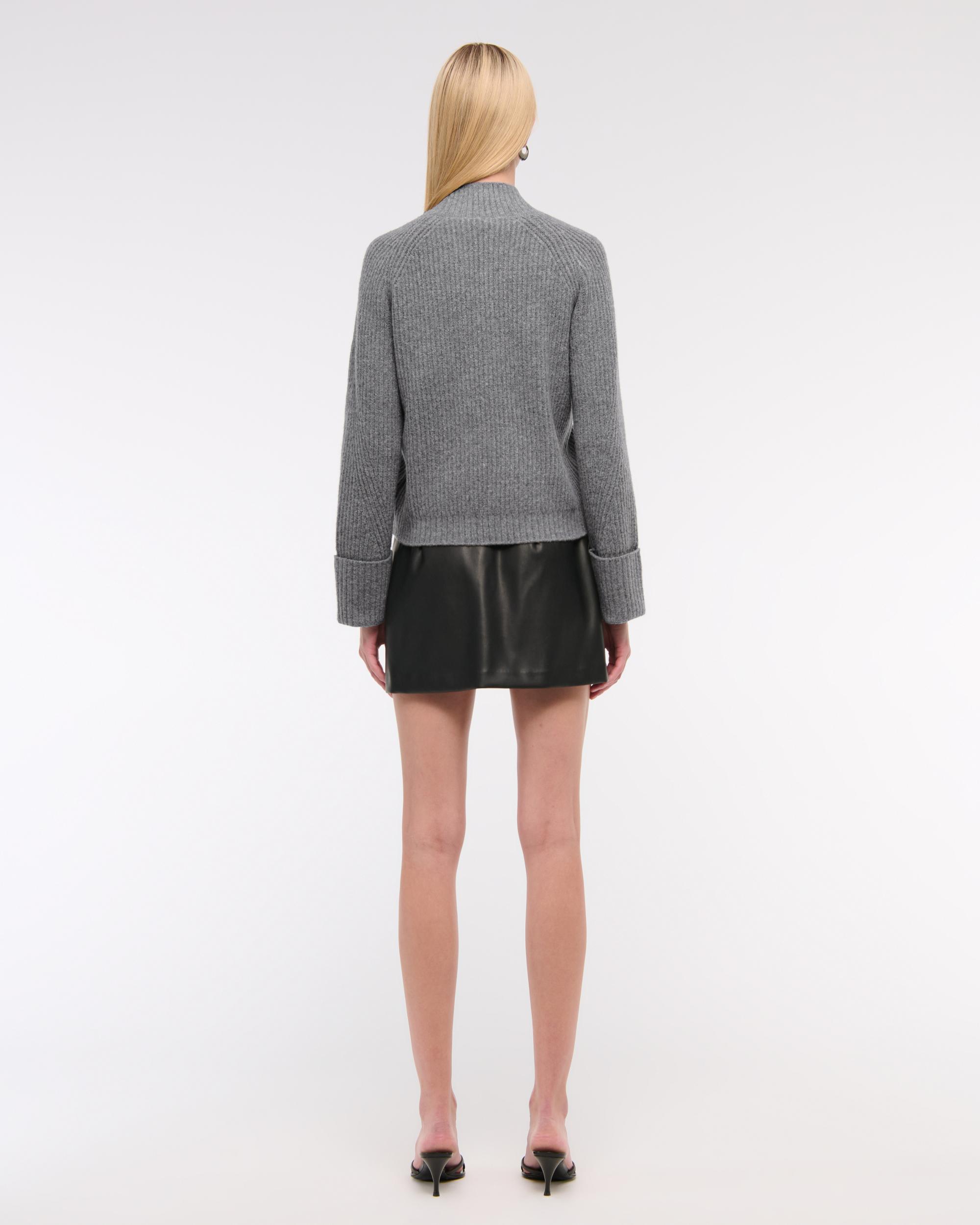 Ribbed Non-Closure Cardigan Product Image