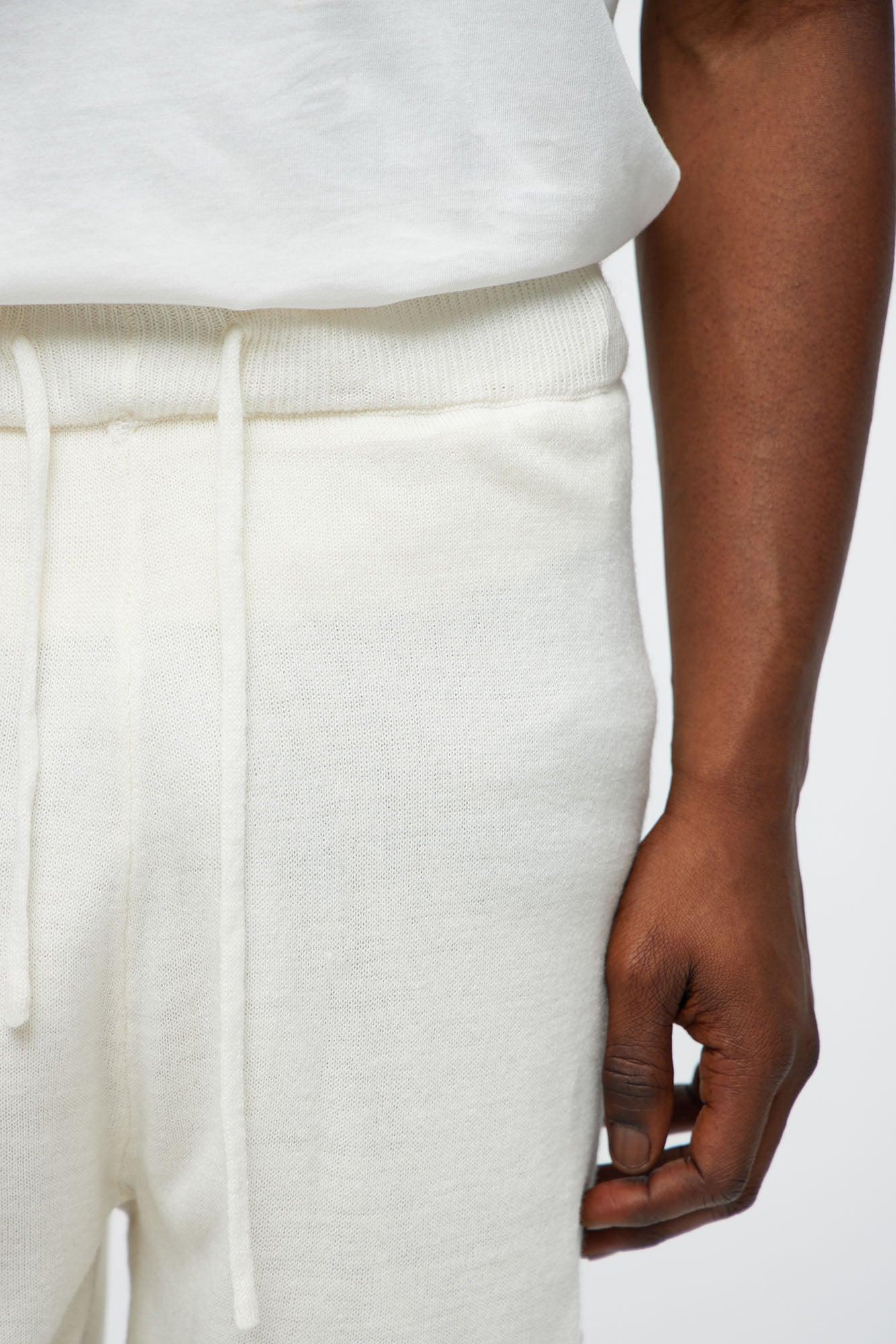 Relaxed Chateau Knitted Shorts - Cream/combo Product Image