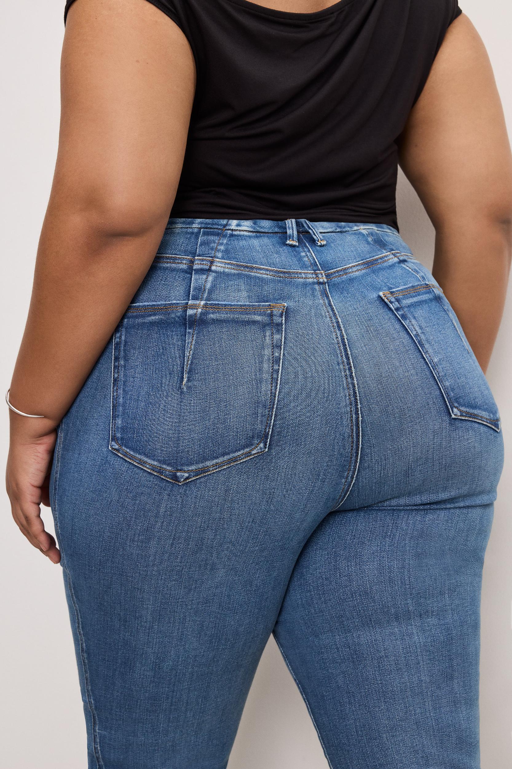 SOFT TECH GOOD CURVE STRAIGHT JEANS | INDIGO856 Product Image