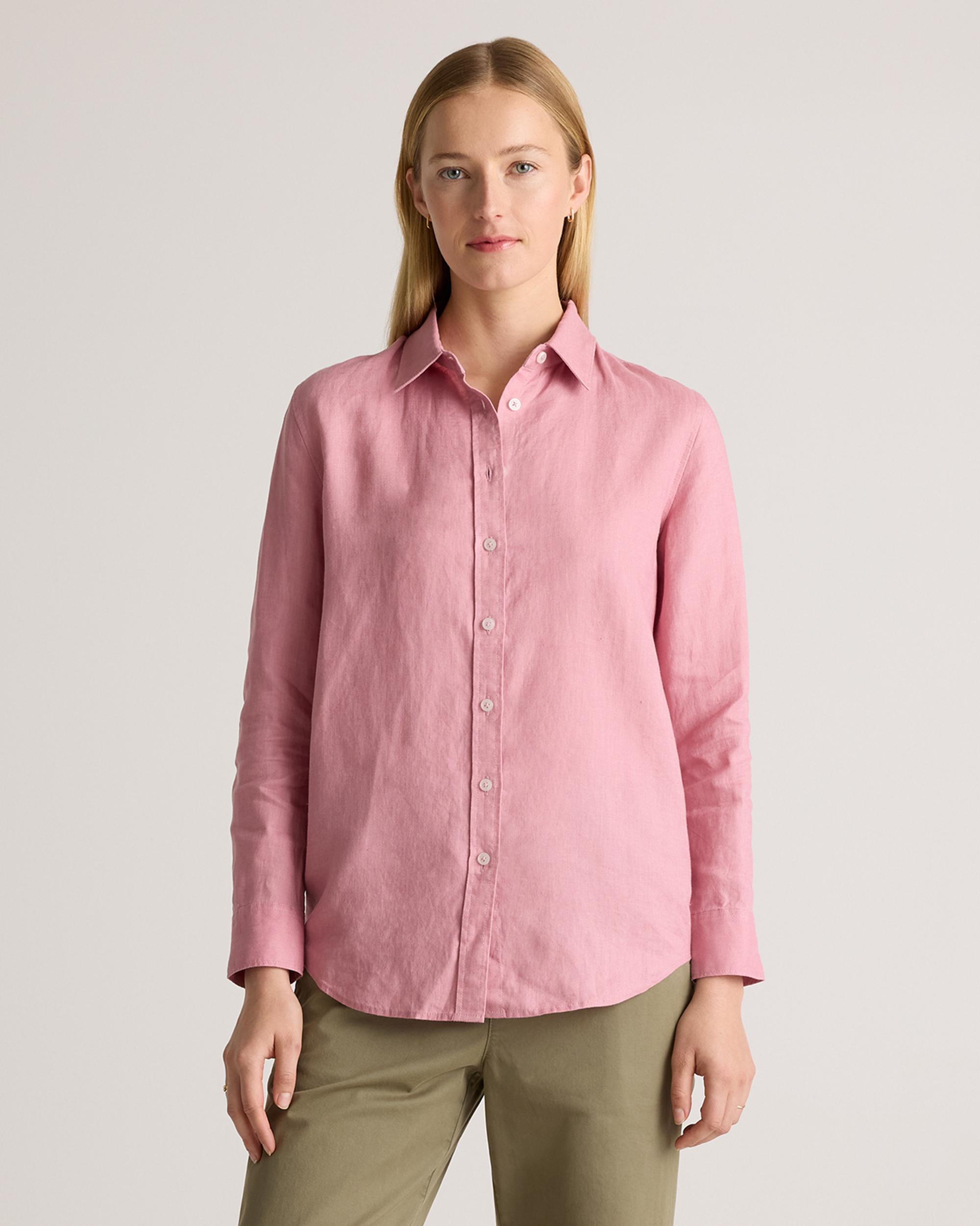 Quince | Women's 100% European Linen Long Sleeve Shirt Product Image