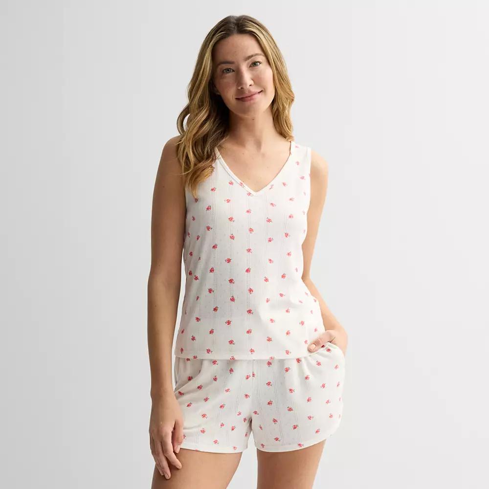 Women's Sonoma Goods For Life® Pointelle Sleep Tank,  Product Image