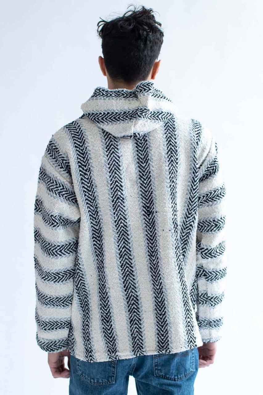 Black Cotton Blend Baja Hoodie Product Image