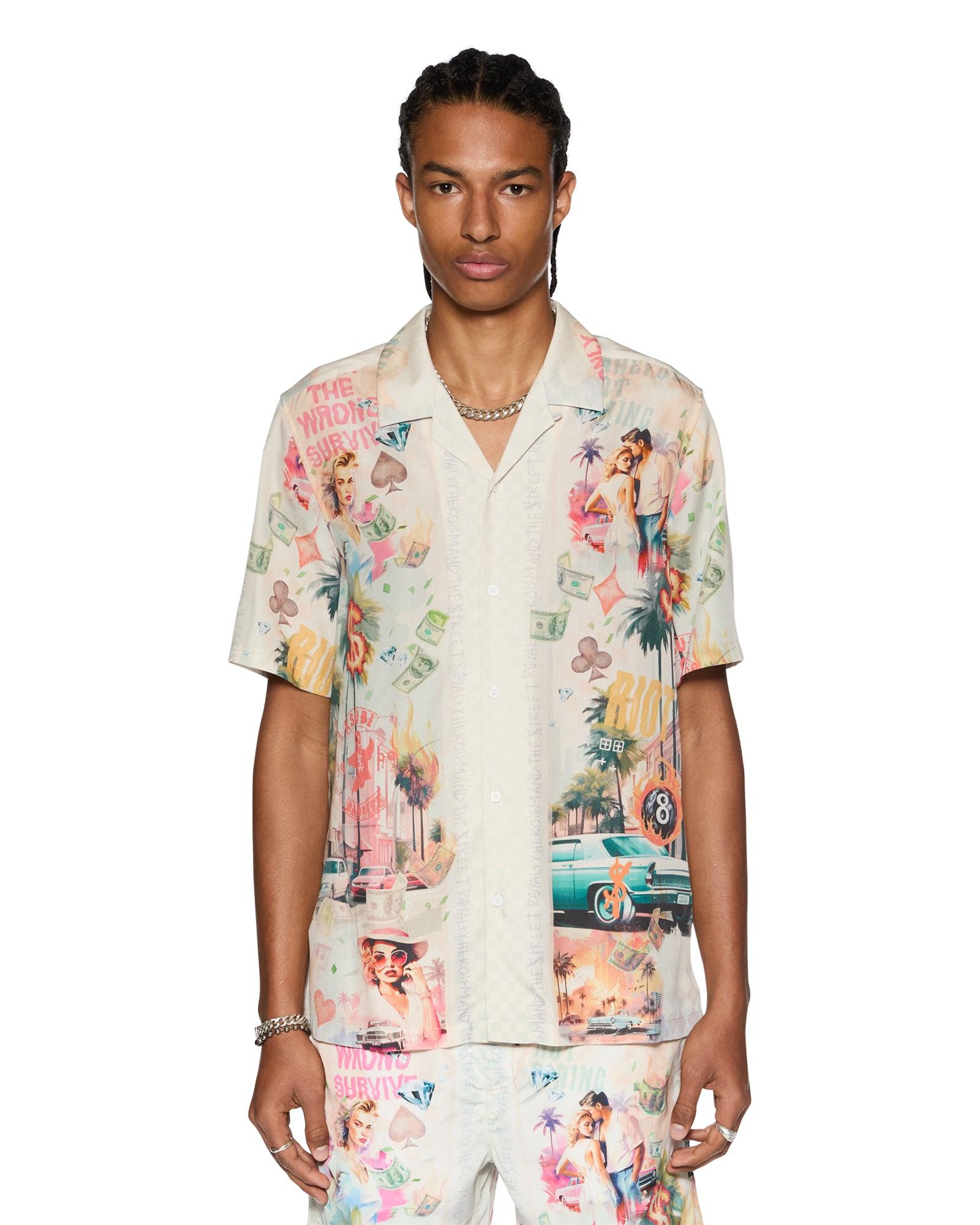 WORLD ORDER RESORT SS SHIRT MULTI Male Product Image