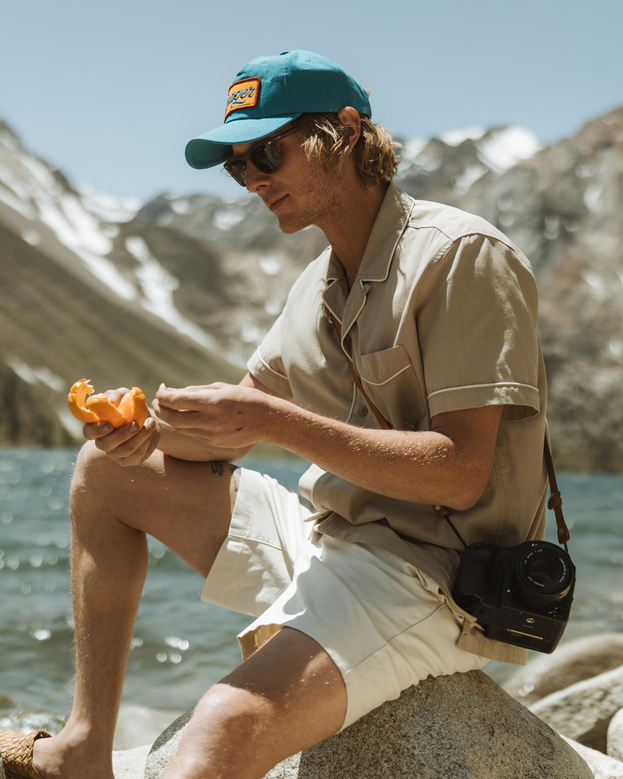 Camp Collar Tipped Short Sleeve Shirt Product Image