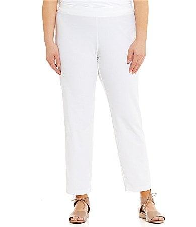 Eileen Fisher Washable Stretch Crepe Slim Leg Ankle Pants Product Image