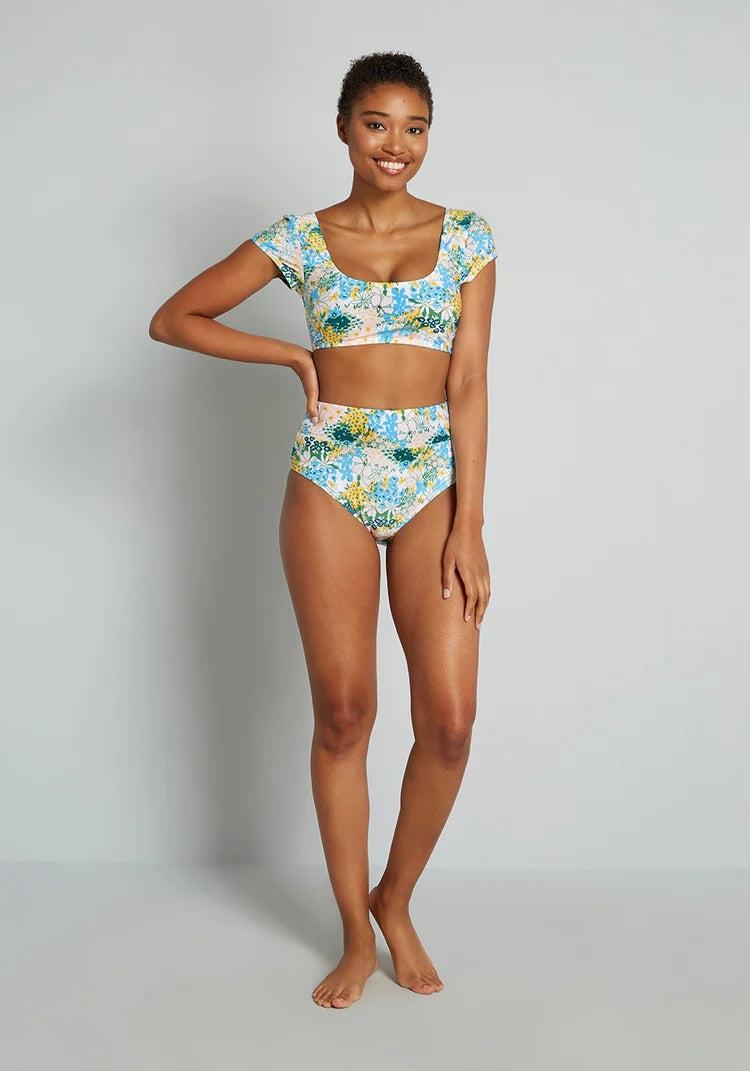 The Sara High-Waisted Bikini Bottom Product Image