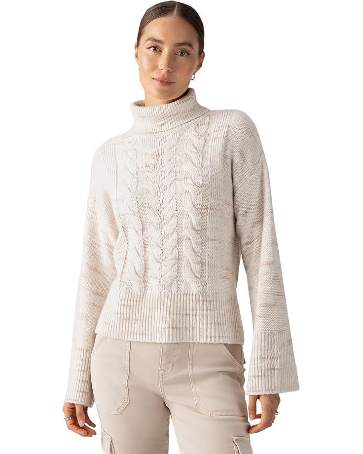 Cable Mock Neck Sweater Product Image