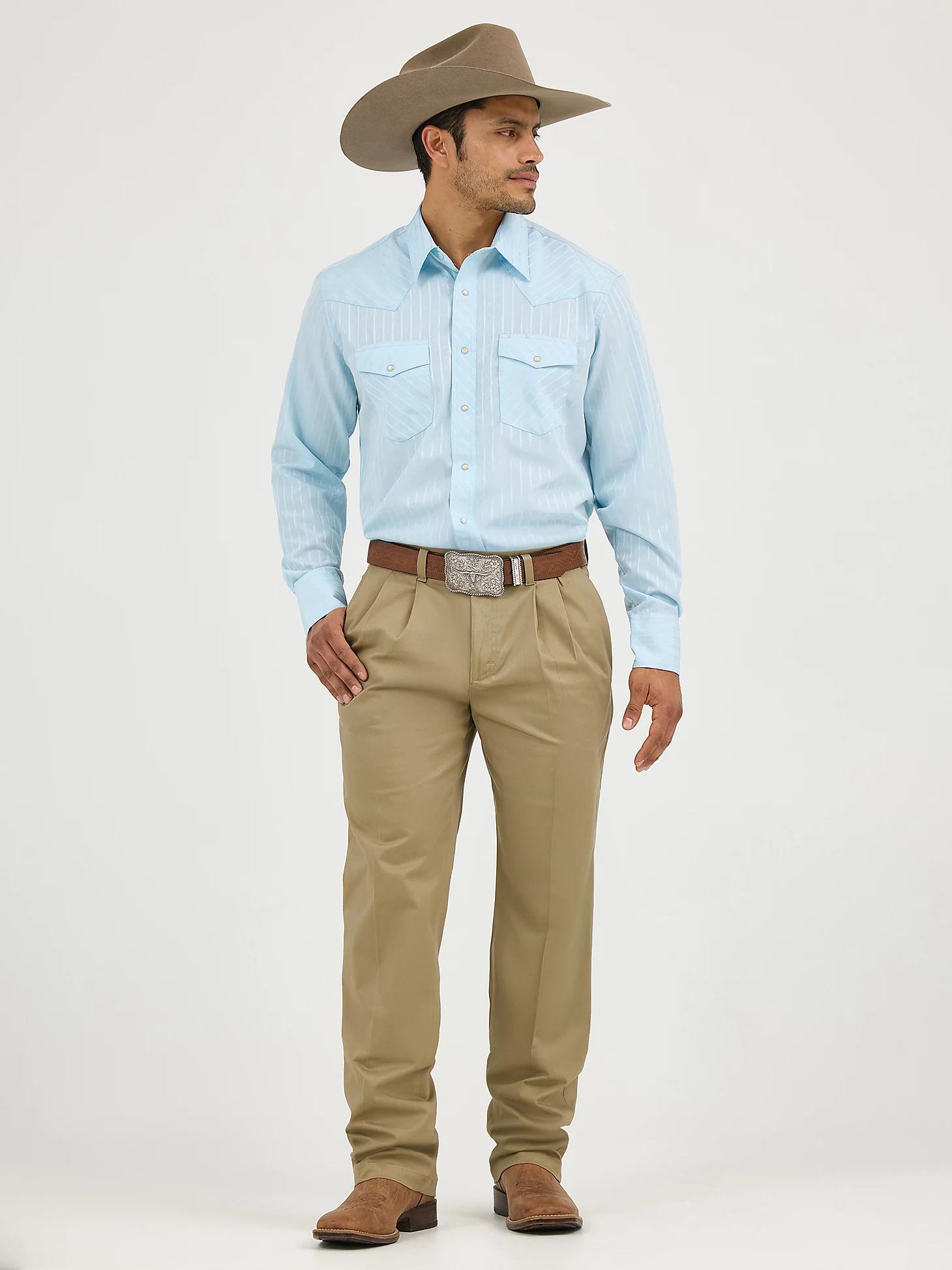 Men's Wrangler Casuals® Pleated Front Relaxed Fit Pants | Men's PANTS | Wrangler® Product Image