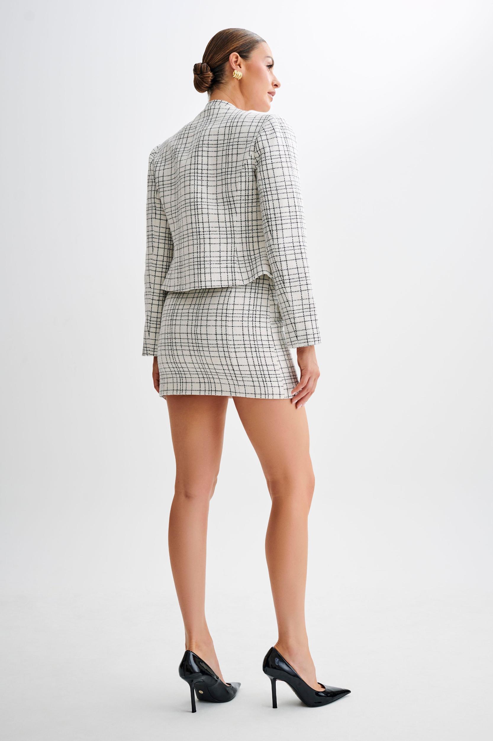 Priscilla Tweed Jacket - White Product Image