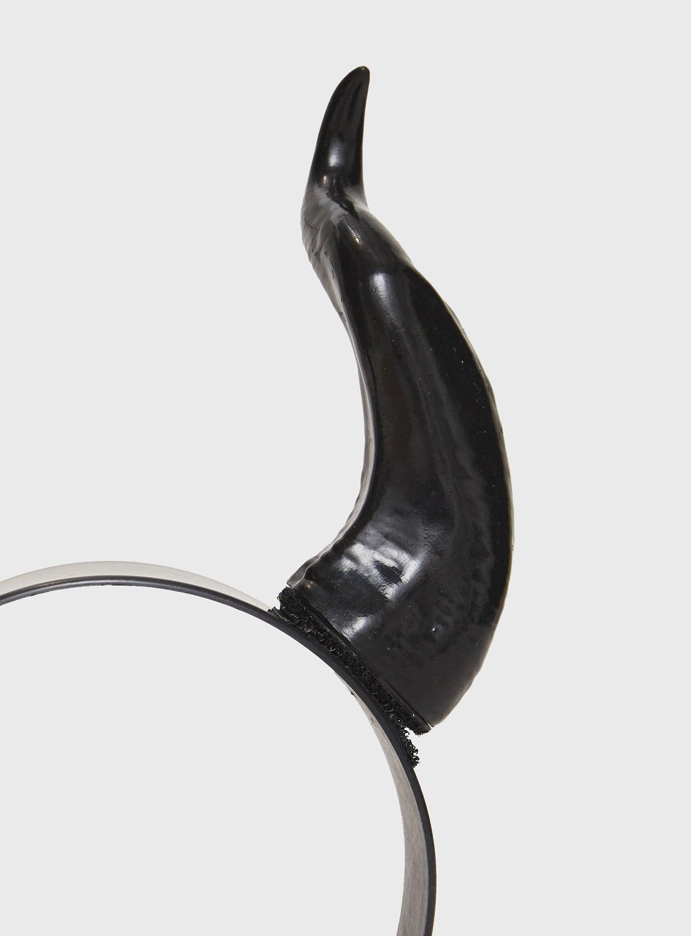 Hot Stuff Devil Horn Headband Black Product Image