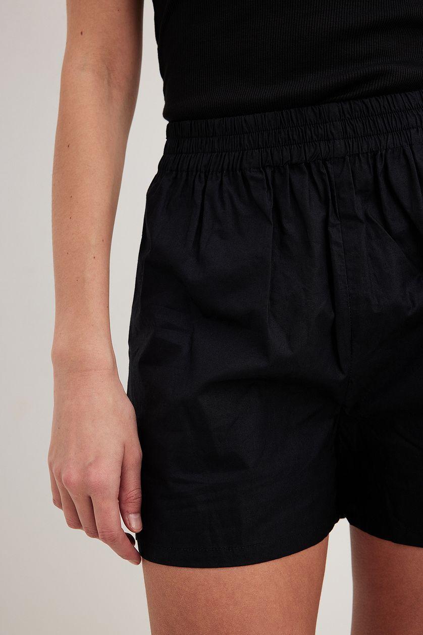 Elastic Waist Cotton Shorts Product Image