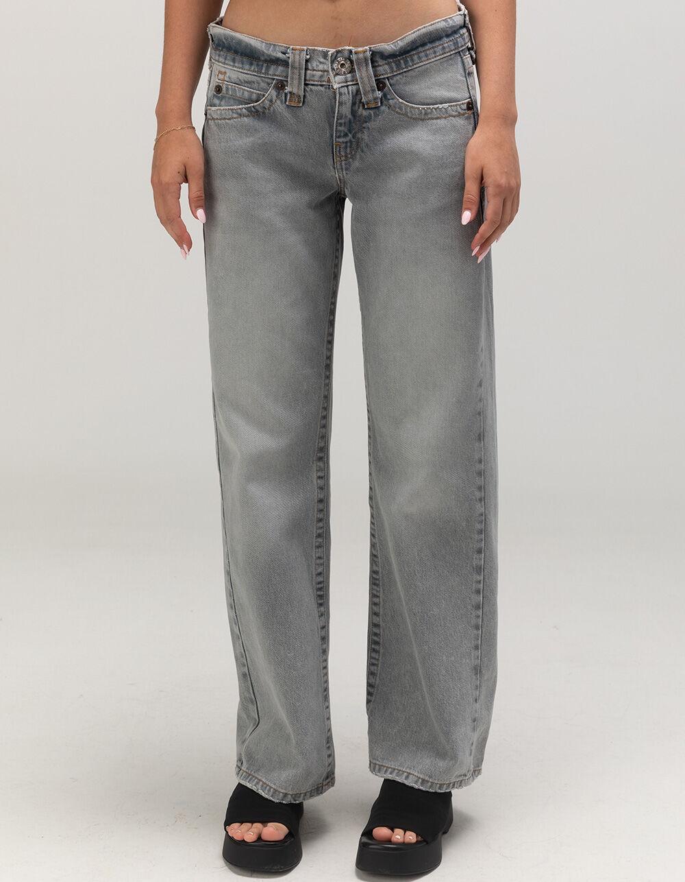 BDG Urban Outfitters Kayla Low Rise Slouchy Womens Boyfriend Jeans - GREY DENIM Product Image