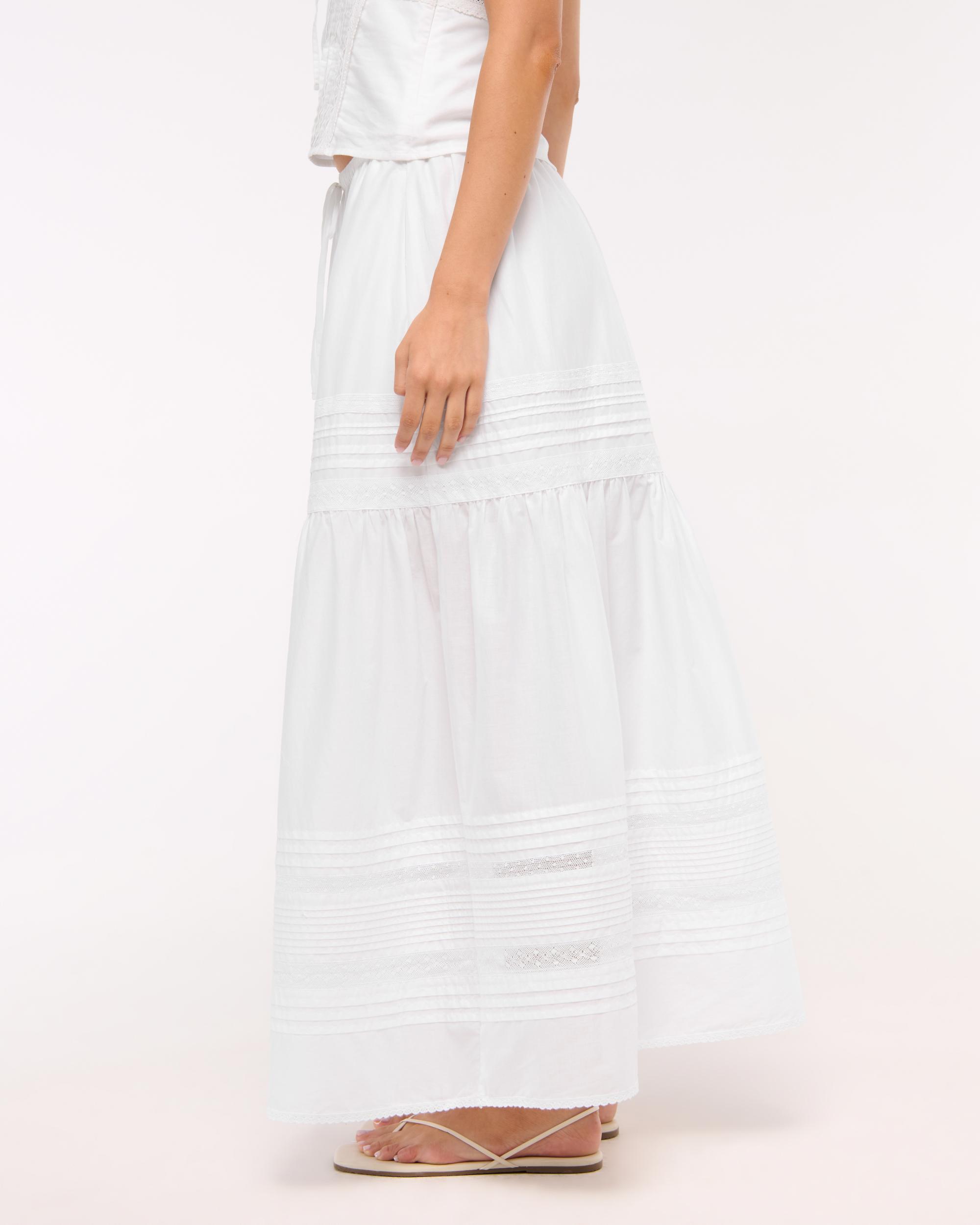High Rise Pull-On Boho Maxi Skirt Product Image