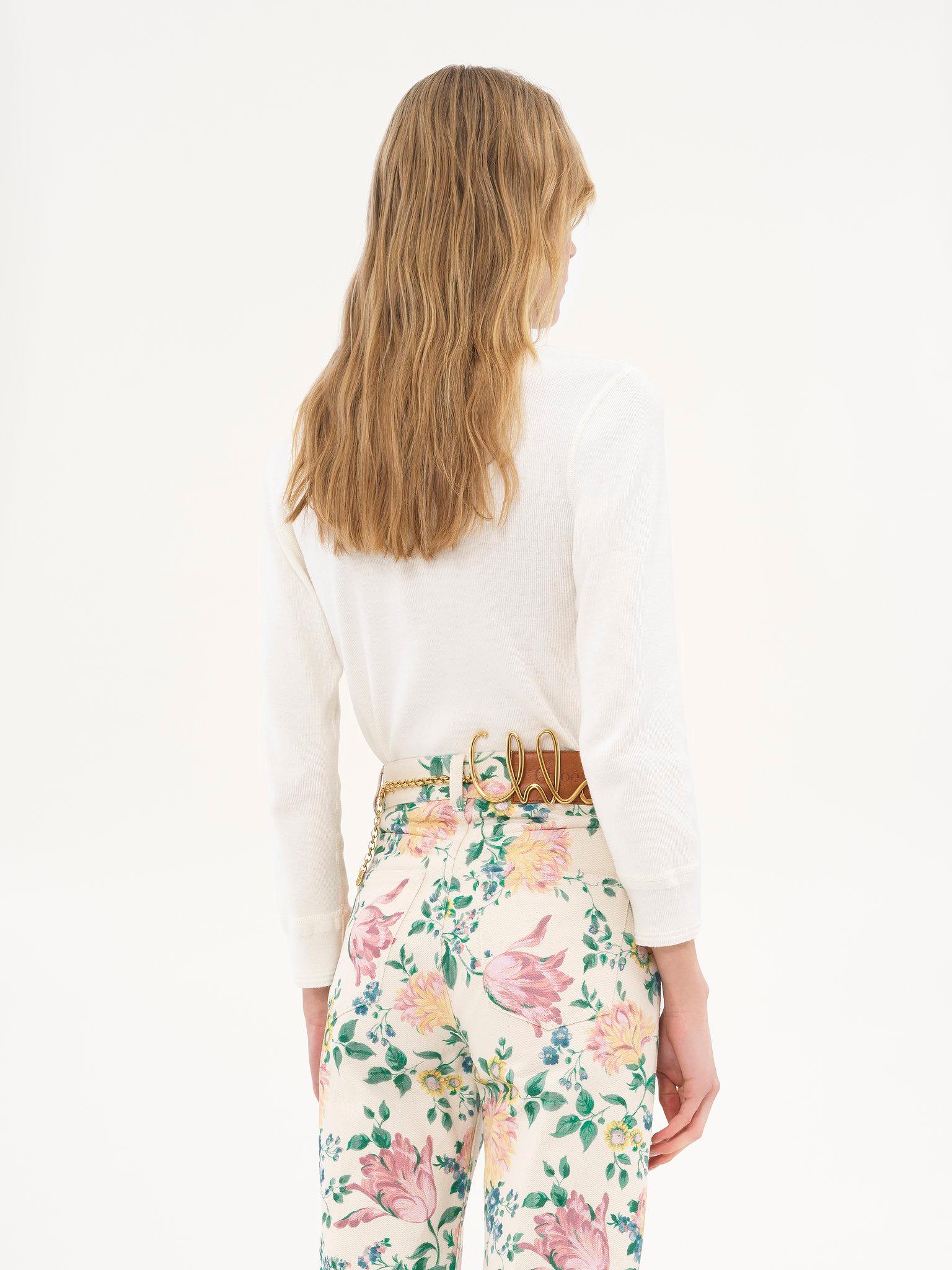 Henley shirt in cotton jersey Product Image