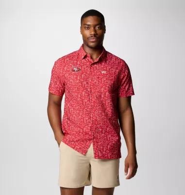 Columbia Mens PFG Super Slack Tide Short Sleeve Shirt - San Francisco 49ers- Product Image