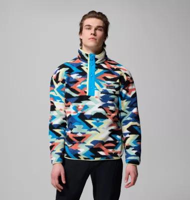 Columbia Mens Helvetia II Printed Half Snap Printed Fleece Pullover- Product Image