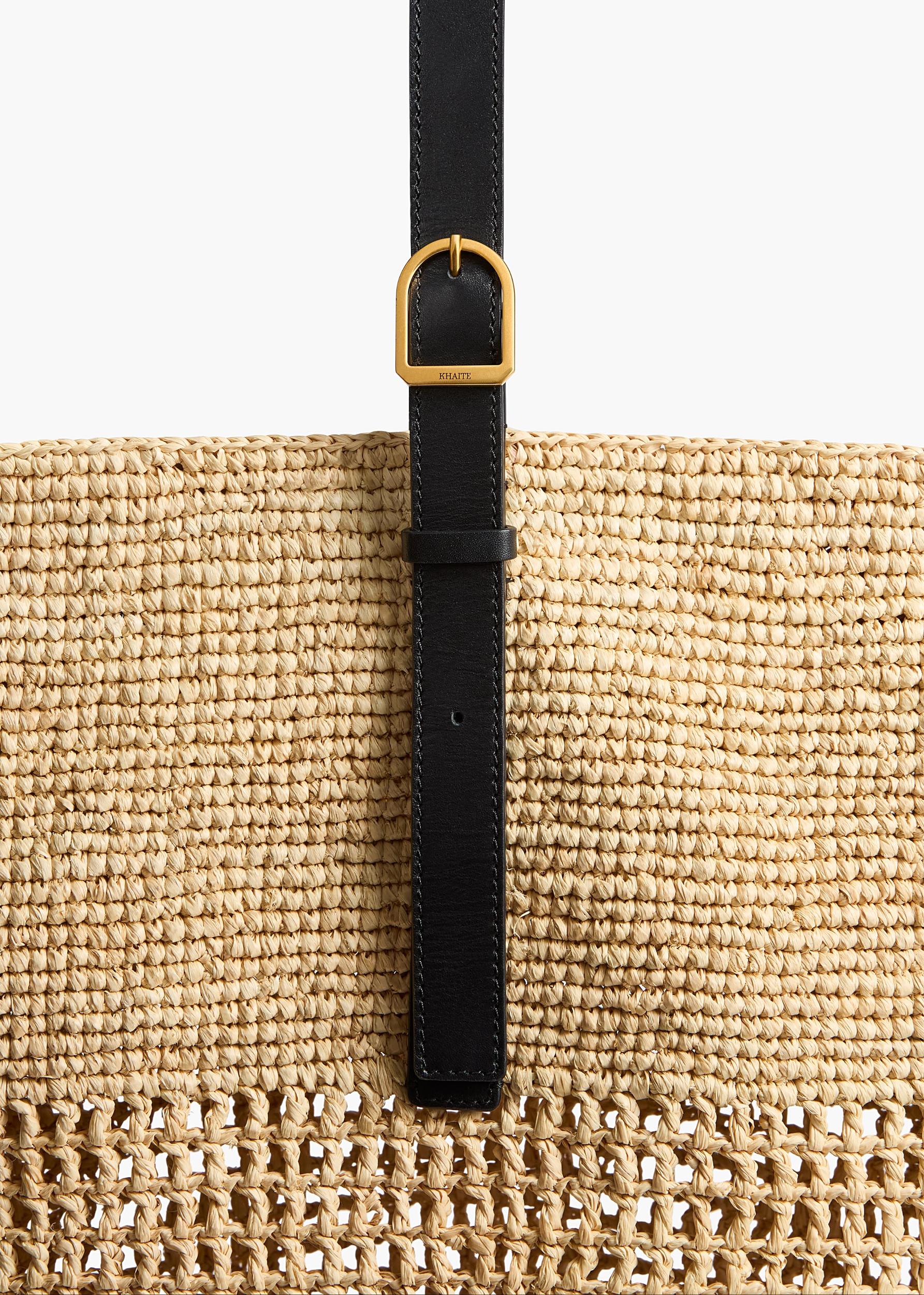 Billie Bucket Bag in Natural Raffia Product Image