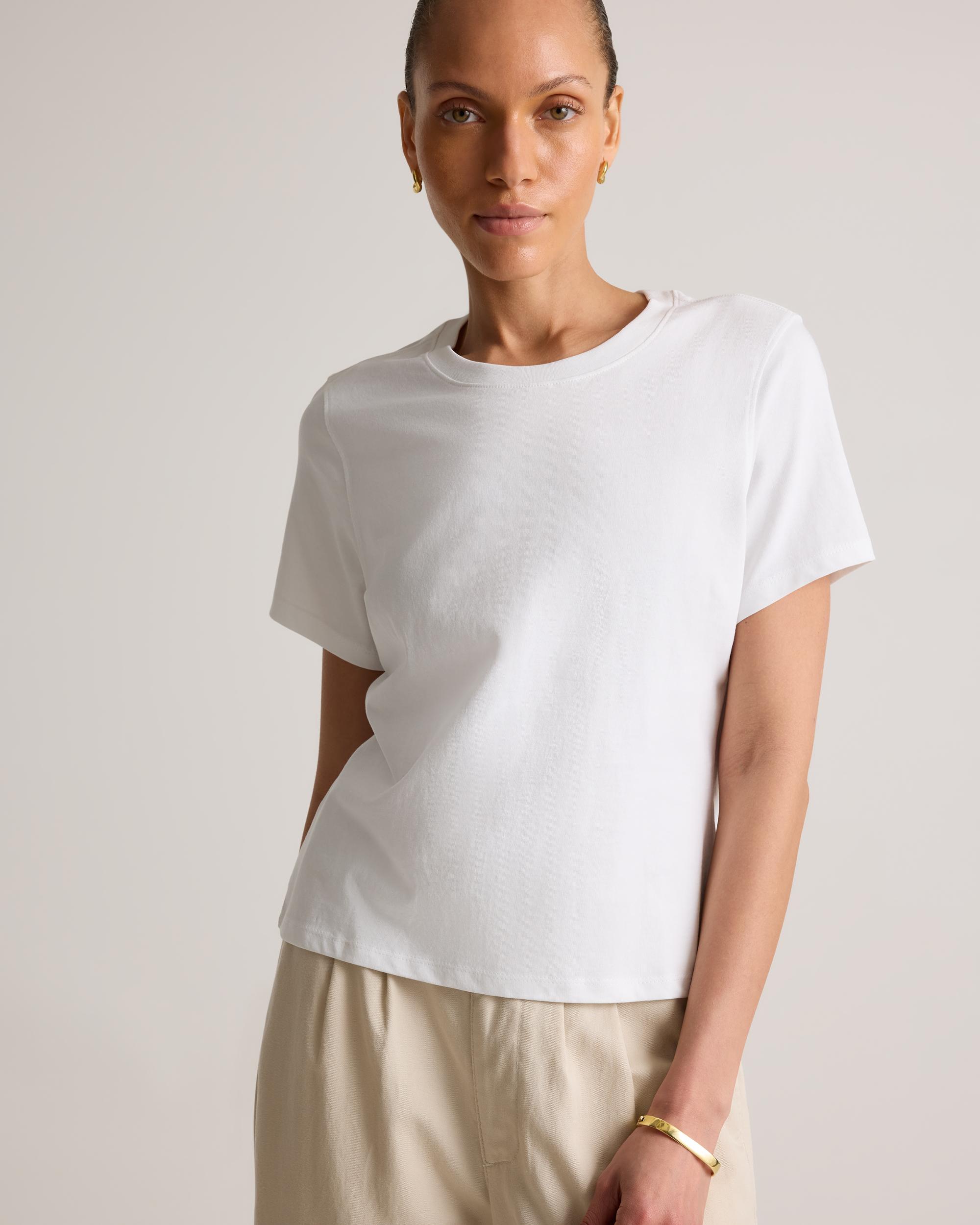 Quince | Women's Boxy Crewneck T-Shirt Organic Cotton Product Image