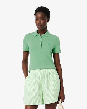 Women's L.12.D Slim Fit Stretch Mini Piqué Polo Product Image