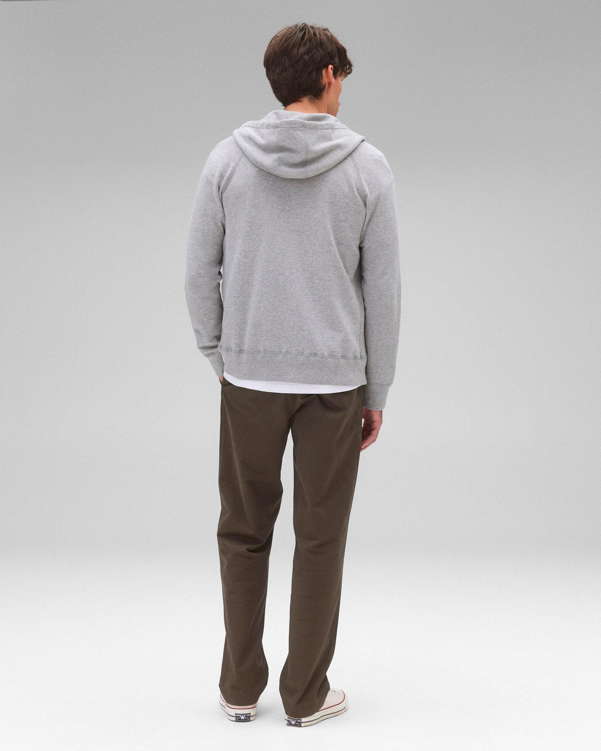 Lightweight Terry Slim Zip Hoodie - Vault Male Product Image