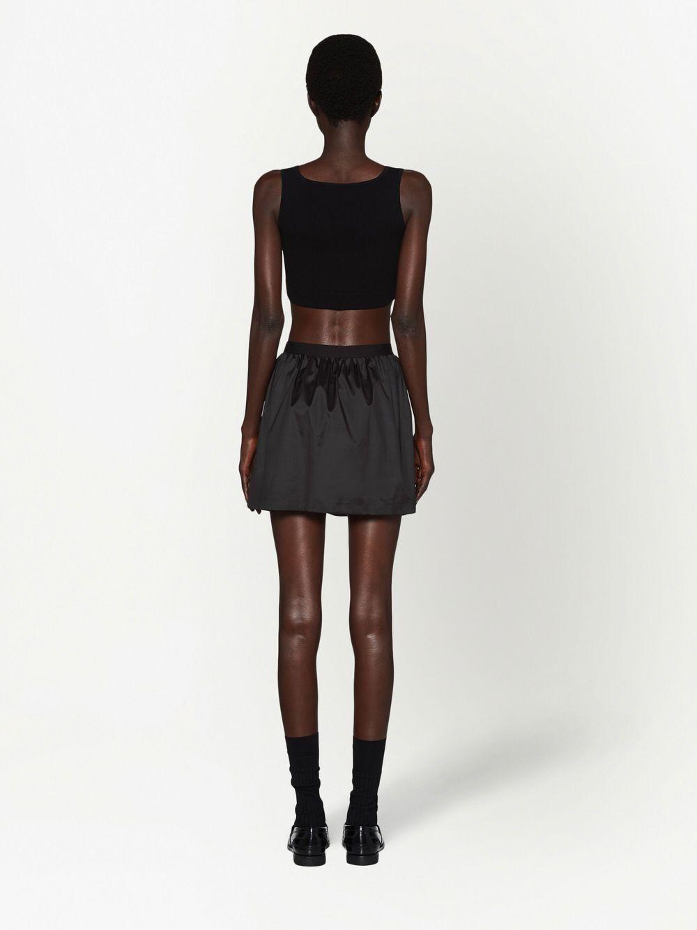 cropped logo-knit tank top Product Image