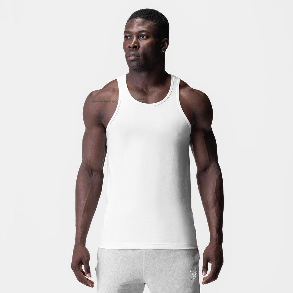 0924. Supima® Essential Slim Tank - White Product Image
