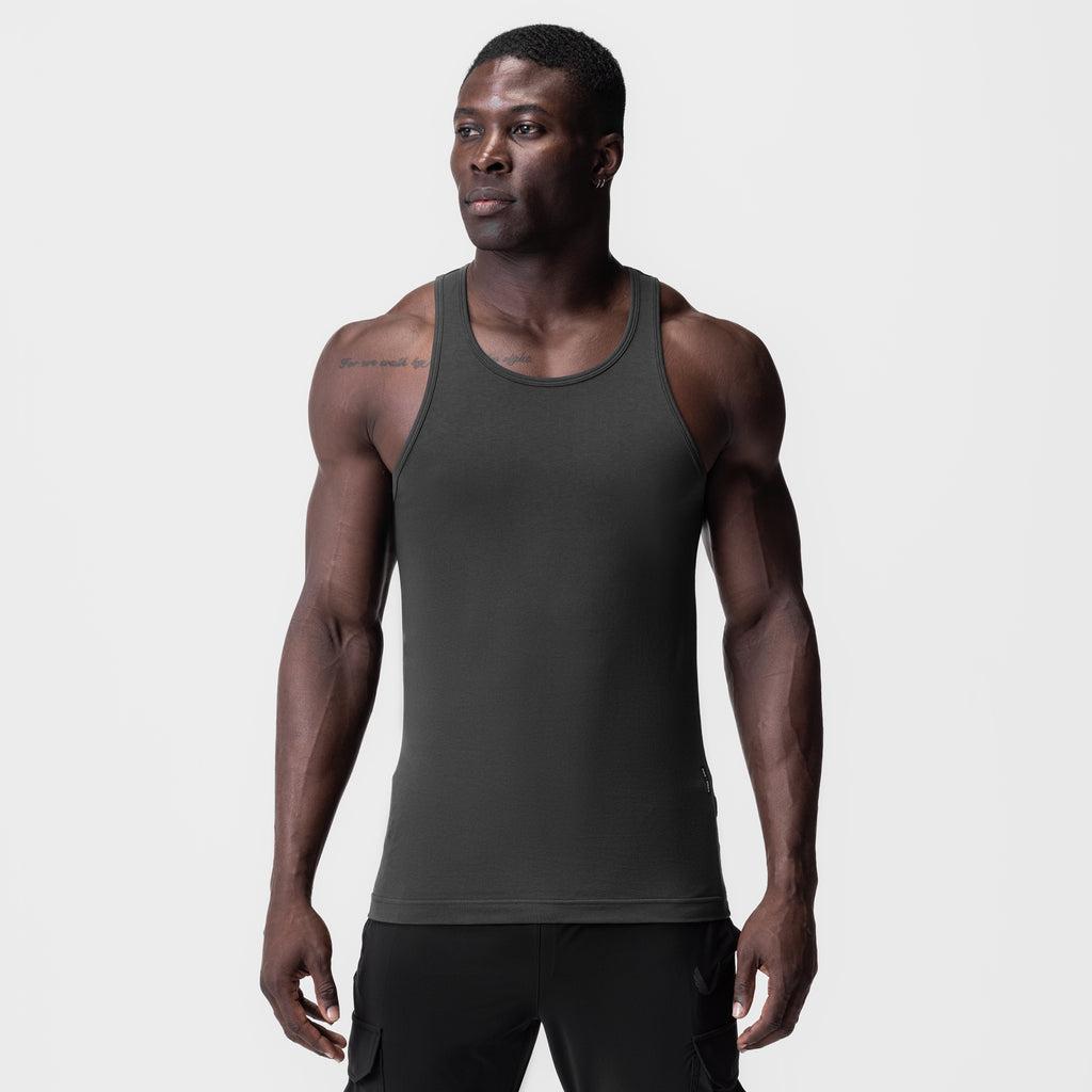 0924. Supima® Essential Slim Tank - Black Product Image