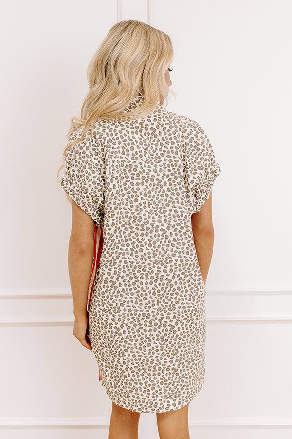 Cafe On Broadway Leopard Mini Dress Product Image