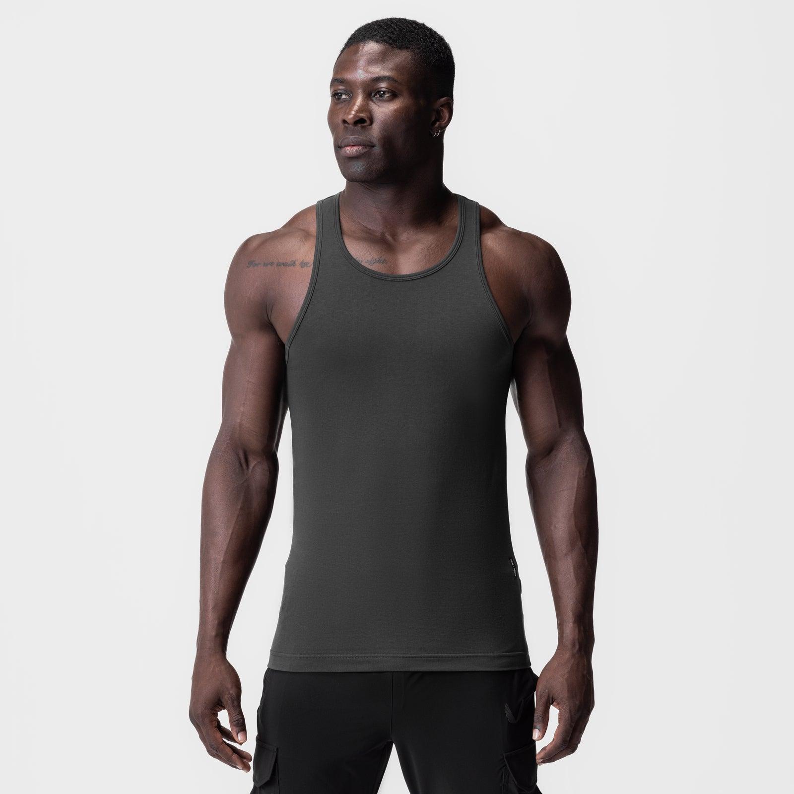0924. Supima® Essential Slim Tank - Black Product Image