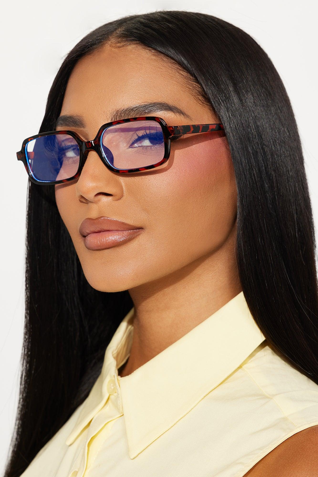 Simply Vibing Square Blue Light Glasses - Tortoise Female Product Image