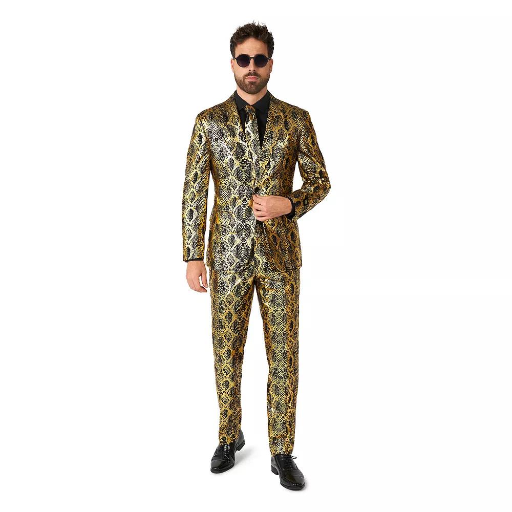 Men's OppoSuits Modern-Fit 3-pc. Shiny Snake Print Novelty Suit & Tie Set,  Product Image