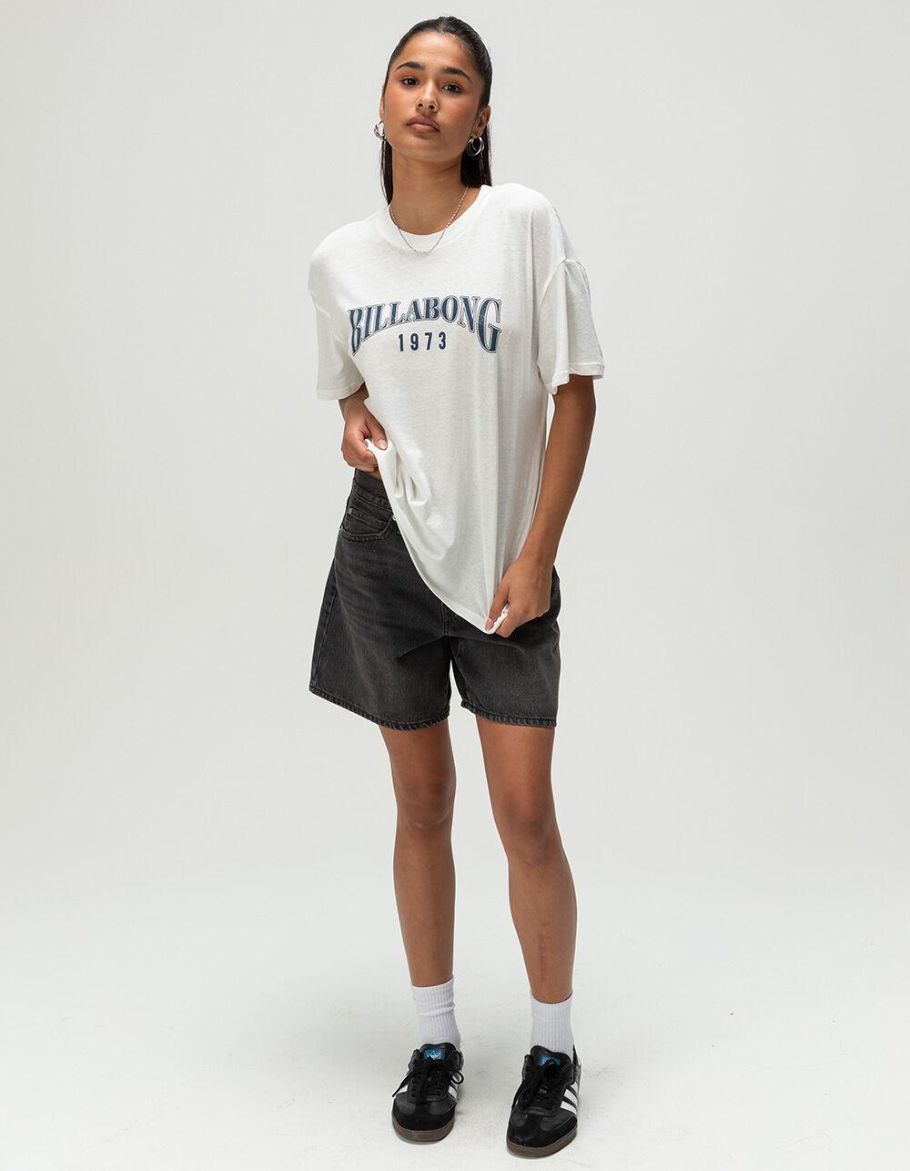 BILLABONG Happy Womens Tomboy Tee - WHITE Product Image