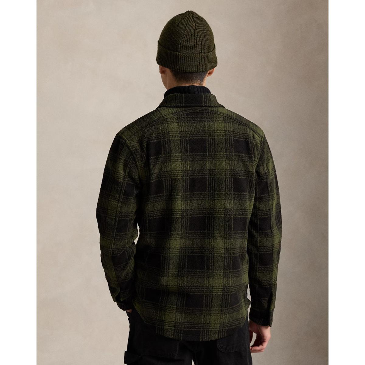Plaid Pile Fleece Shirt Jacket Mountain Plaid Product Image