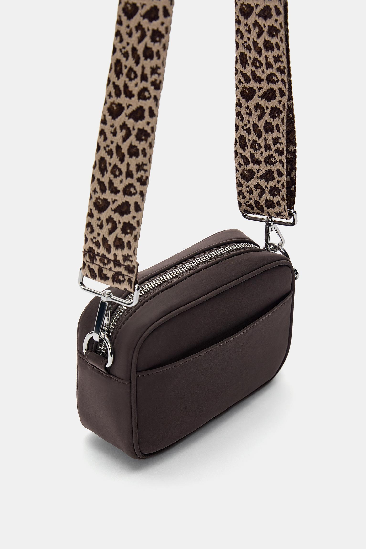 Leopard print crossbody bag with strap Product Image