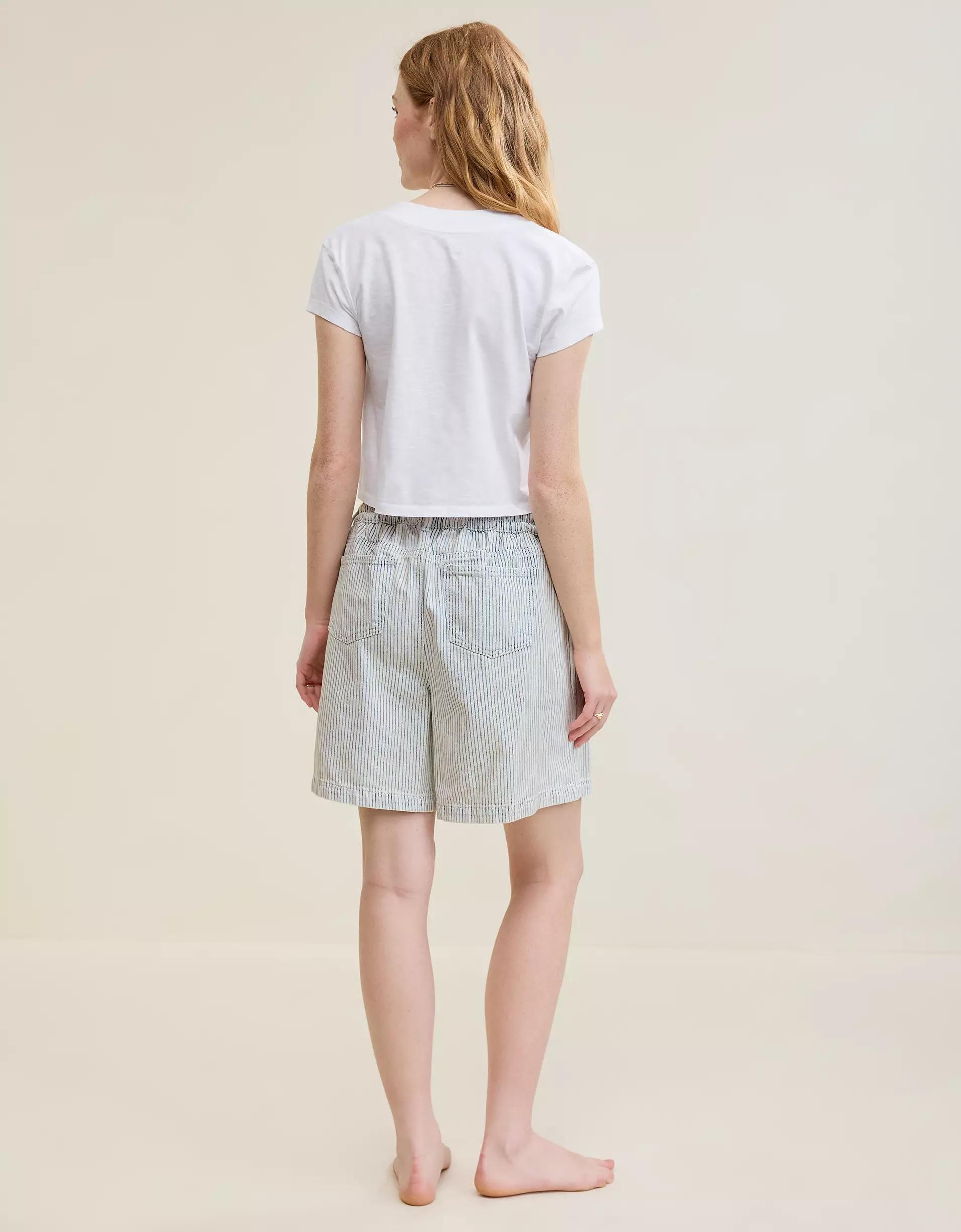 Aerie Cropped Extreme V-Neck T-Shirt Product Image